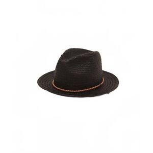 NEW GIGI PIP men's wynwood straw fedora sun hat in navy